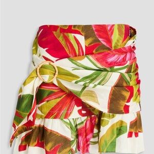FARM Rio Tropical Print Mini Skirt Tropical Wrap